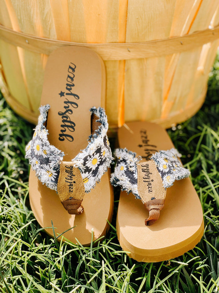 Gypsy Jazz Gjazz Sandal - Navy Floral - 512 Boutique