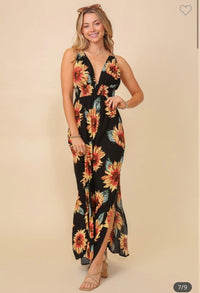 Sunflower Dress - Black