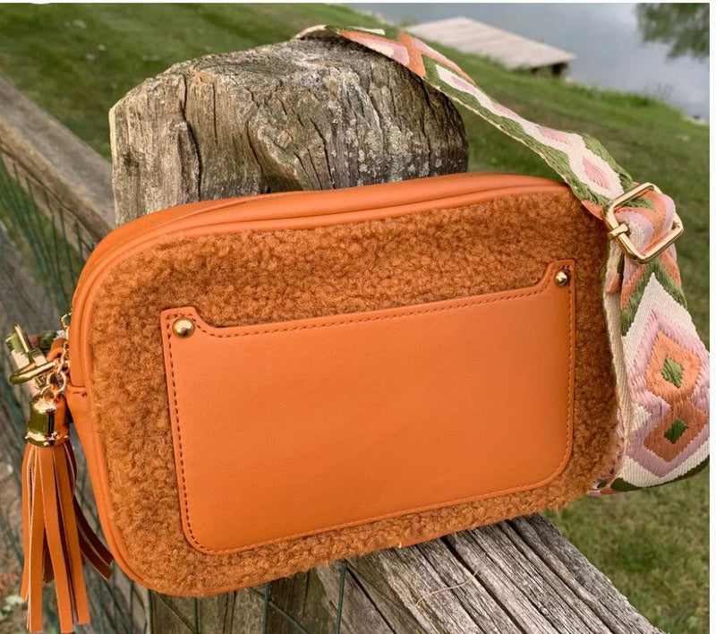 Sherpa Crossbody Brown