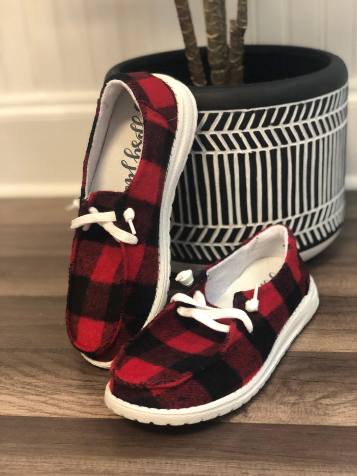 Gypsy Jazz Heather- Red Plaid - 512 Boutique