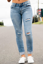 Sasha Mid Rise Skinny Jeans - 512 Boutique