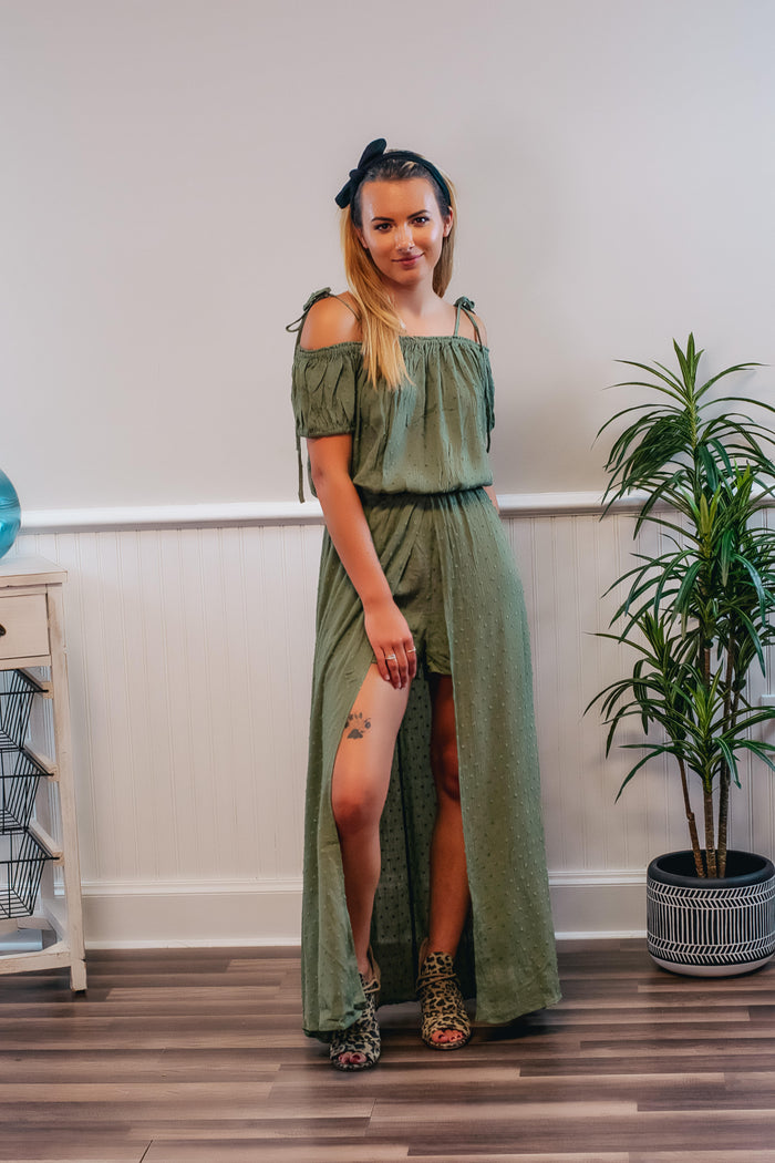 Jade Olive Romper - 512 Boutique