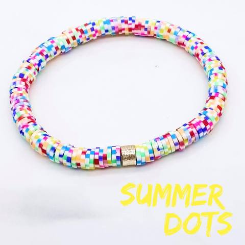 Neon Summer Dots Bracelet - Summer Dots - 512 Boutique