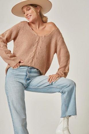 Ribbed Sweater Mocha