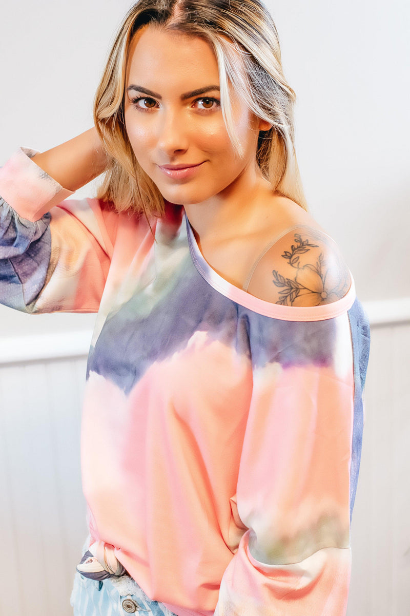 Pink Swirl Top - 512 Boutique